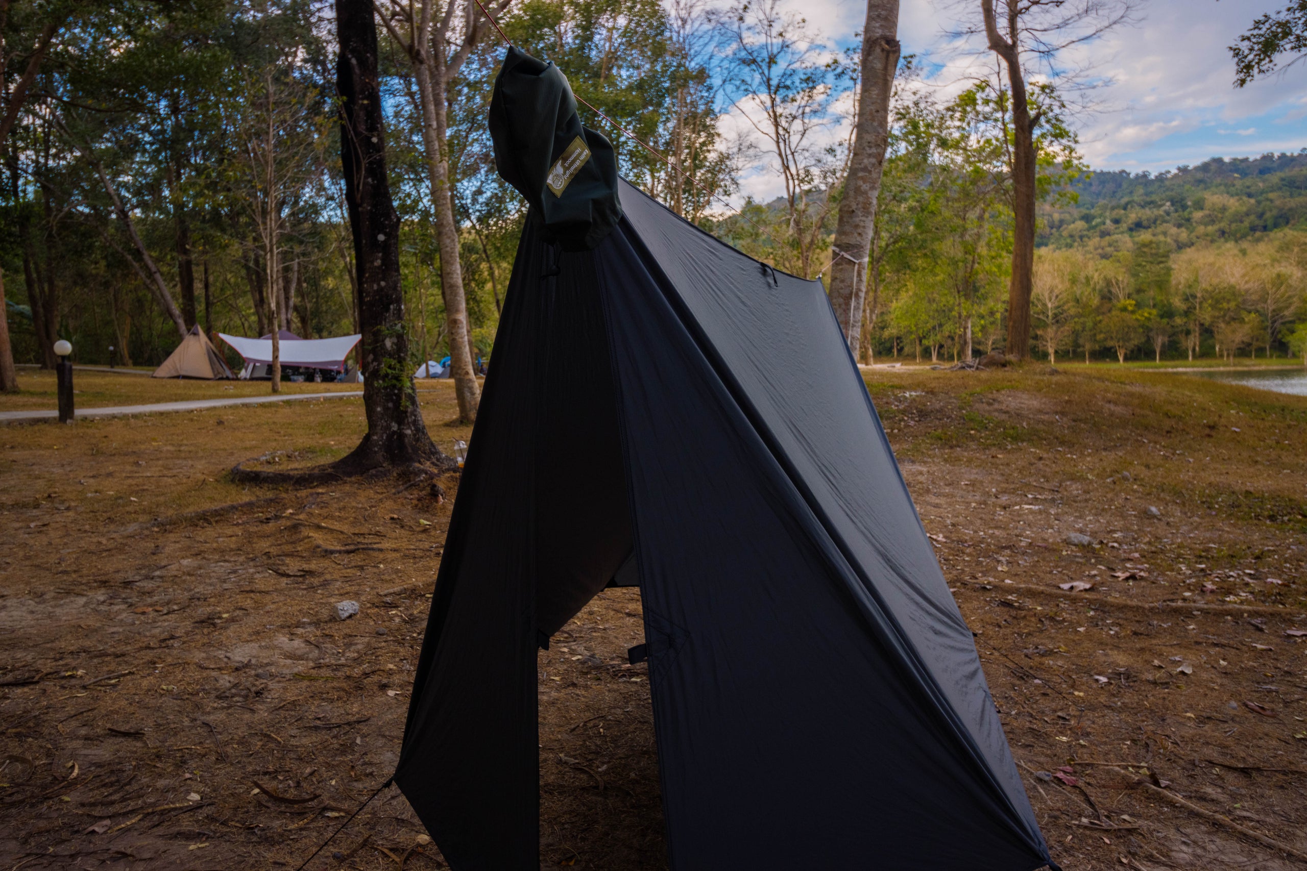 Ultralight hammock tarps top